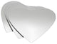 Small Decorative Wall Self Adhesive Shaped Mirrors, Set of 4, Heart