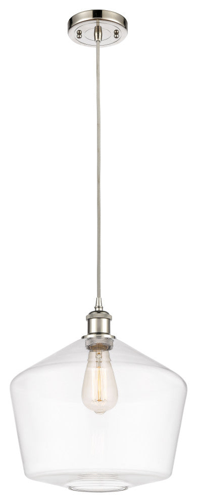 Innovations 516-1P-PN-G652-12-LED 1-Light Mini Pendant, Polished Nickel
