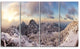 "Huangshan Hill Snow in Winter" Landscape Wall Art Print, 4 Panels, 48"x28"