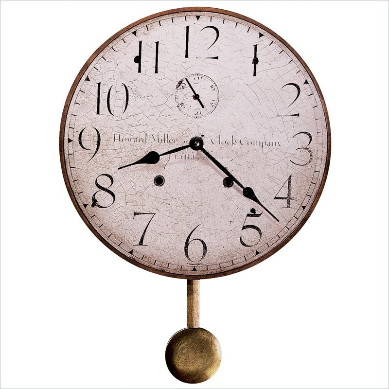 Original Howard Miller II Wall Clock, Small, Pendulam
