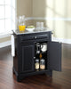 Crosley Furniture LaFayette Wood Portable Kitchen Island in Black/Gray