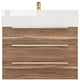 Madison 24" Wall Mounted Vanity with Reinforced Acrylic Sink, White Oak