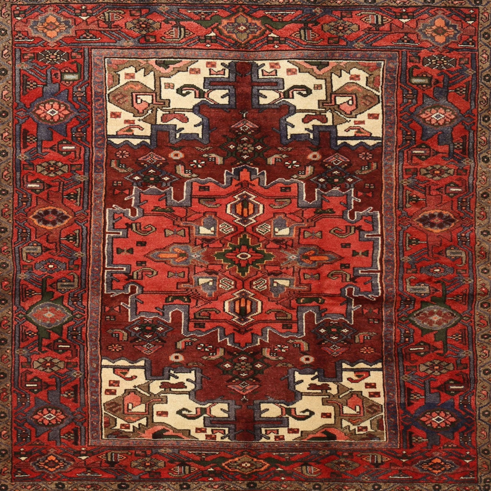 Ahgly Company Indoor Square Traditional Area Rugs, 6' Square