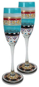 Mosaic Carnival Champagne Glasses, Set of 2