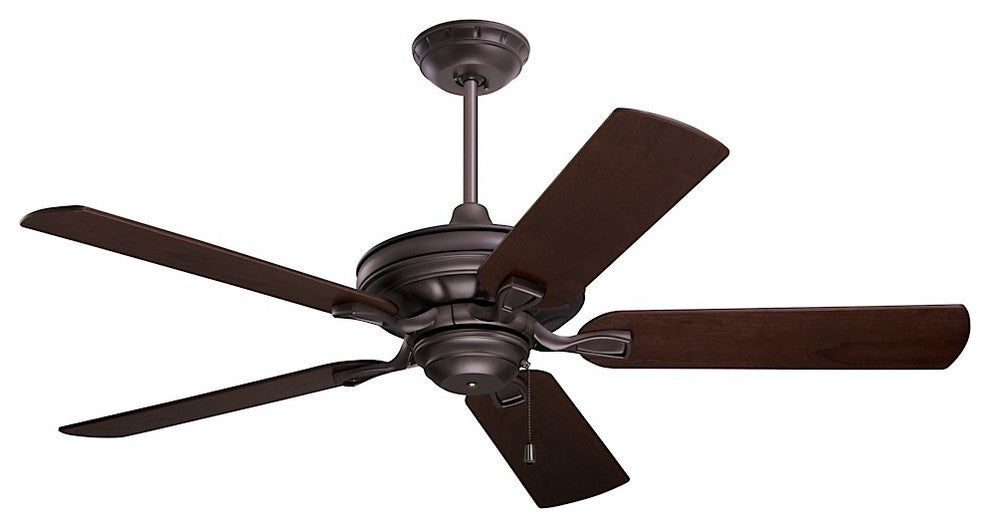 Bella 52" Fan, Brushed Steel, Bronze