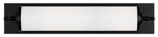 Crystorama FOS-A8051-MK, 1-Light Bathroom Vanity, Matte Black