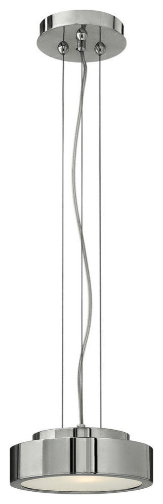 Broadway Polished Aluminum One Light Pendant