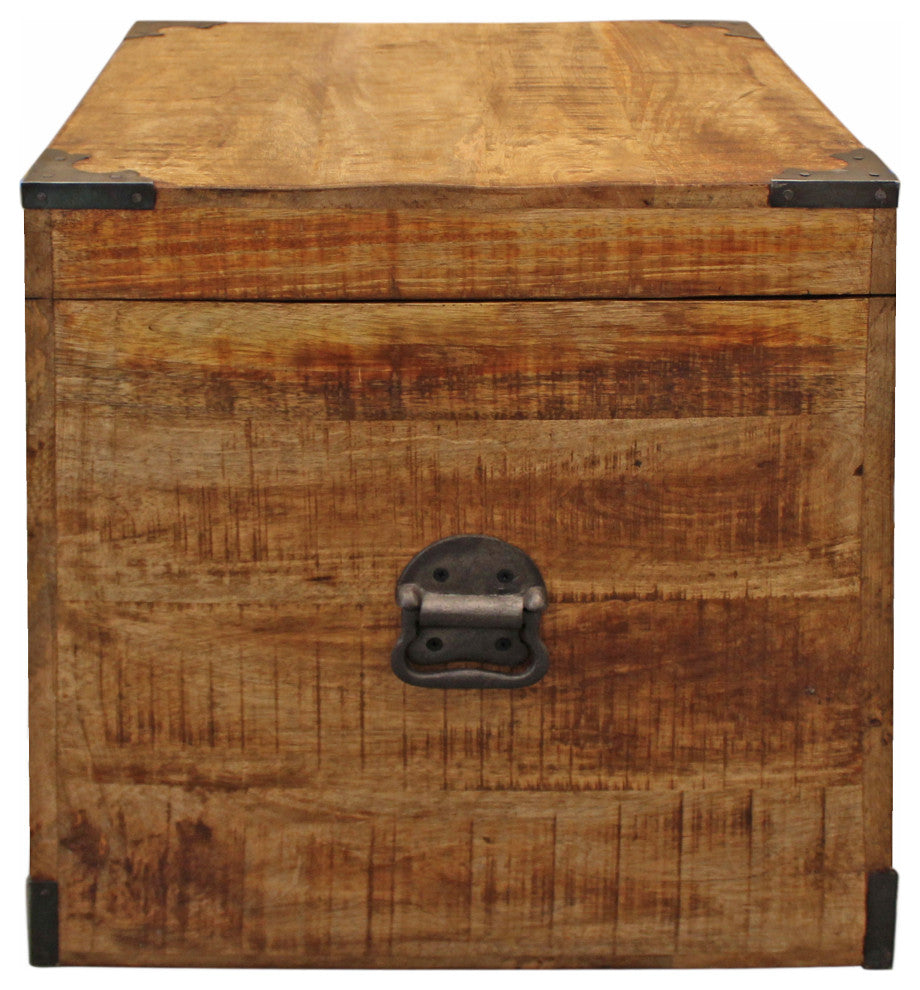 Mateo Trunk End Table Natural Finish