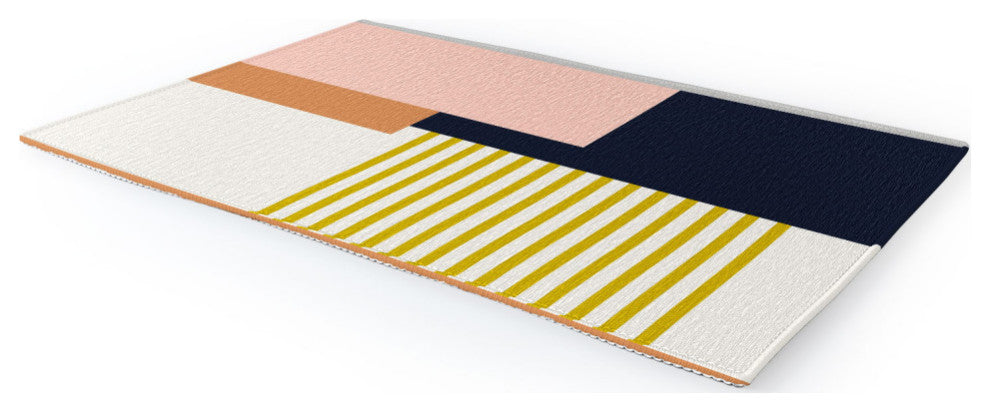Becky Bailey Sol Abstract Geometric Print i Area Rug