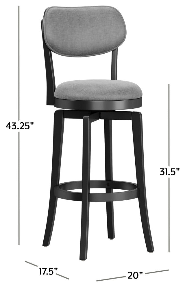 Hillsdale Sloan Swivel Bar Height Stool