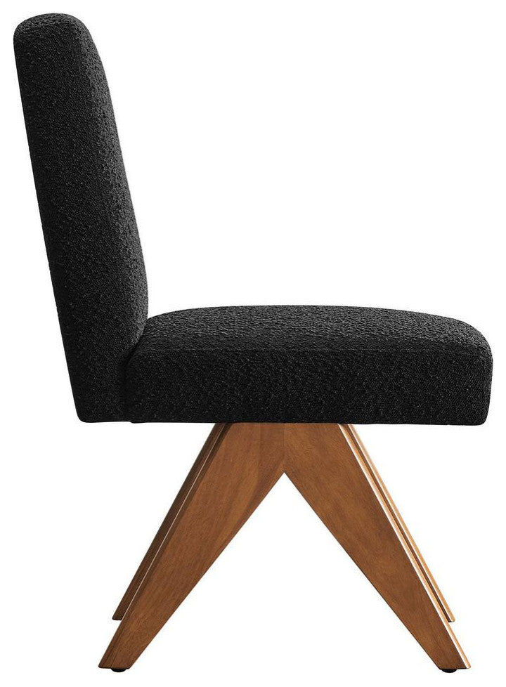 Lyra Boucle Fabric Dining Room Side Chair - Set of 2