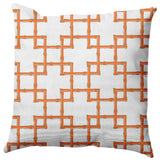 Bamboo Decorative Throw Pillow, Blood Orange, 26"x26"