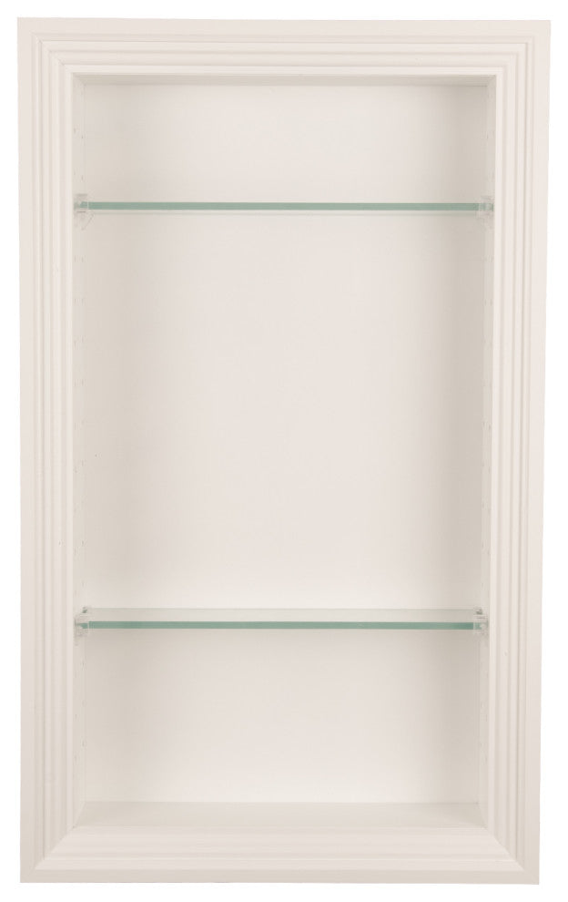 Nashville Recessed Niche 19.5"h x 15.5"w x 3.5"d, White Enamel