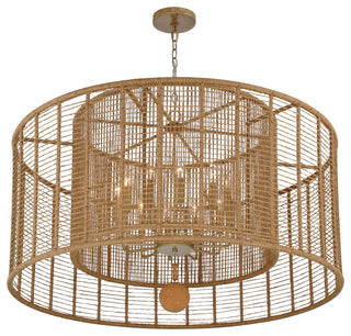 Crystorama Lighting Group JAY-A5009 Jayna 12 Light 43"W Drum - Burnished Silver