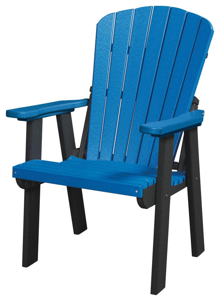 OS Home and Office Model 511BBK Fan Back Chair, Blue With a Black Base