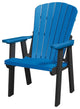 OS Home and Office Model 511BBK Fan Back Chair, Blue With a Black Base