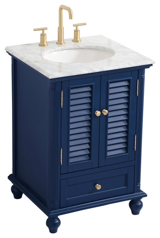 Home Living 24" Single Bathroom Vanity, Blue