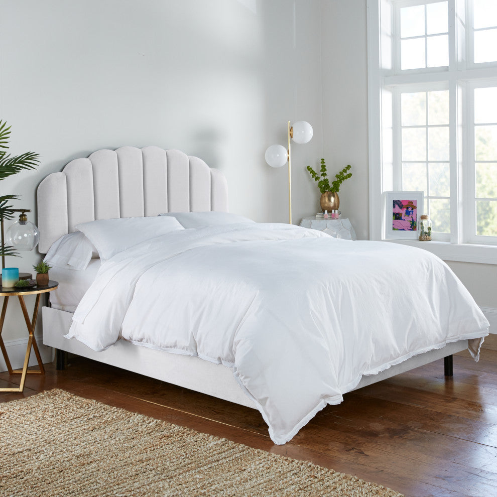 Full Bed, Velvet White