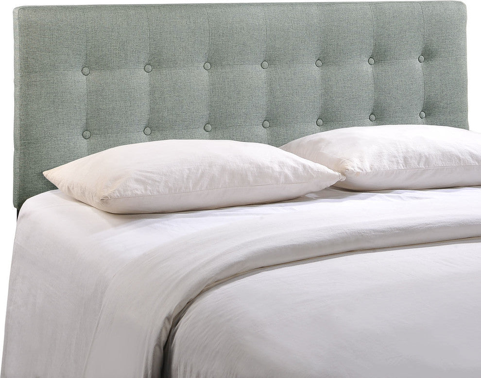 Emily Queen Fabric Headboard, Gray