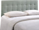 Emily Queen Fabric Headboard, Gray