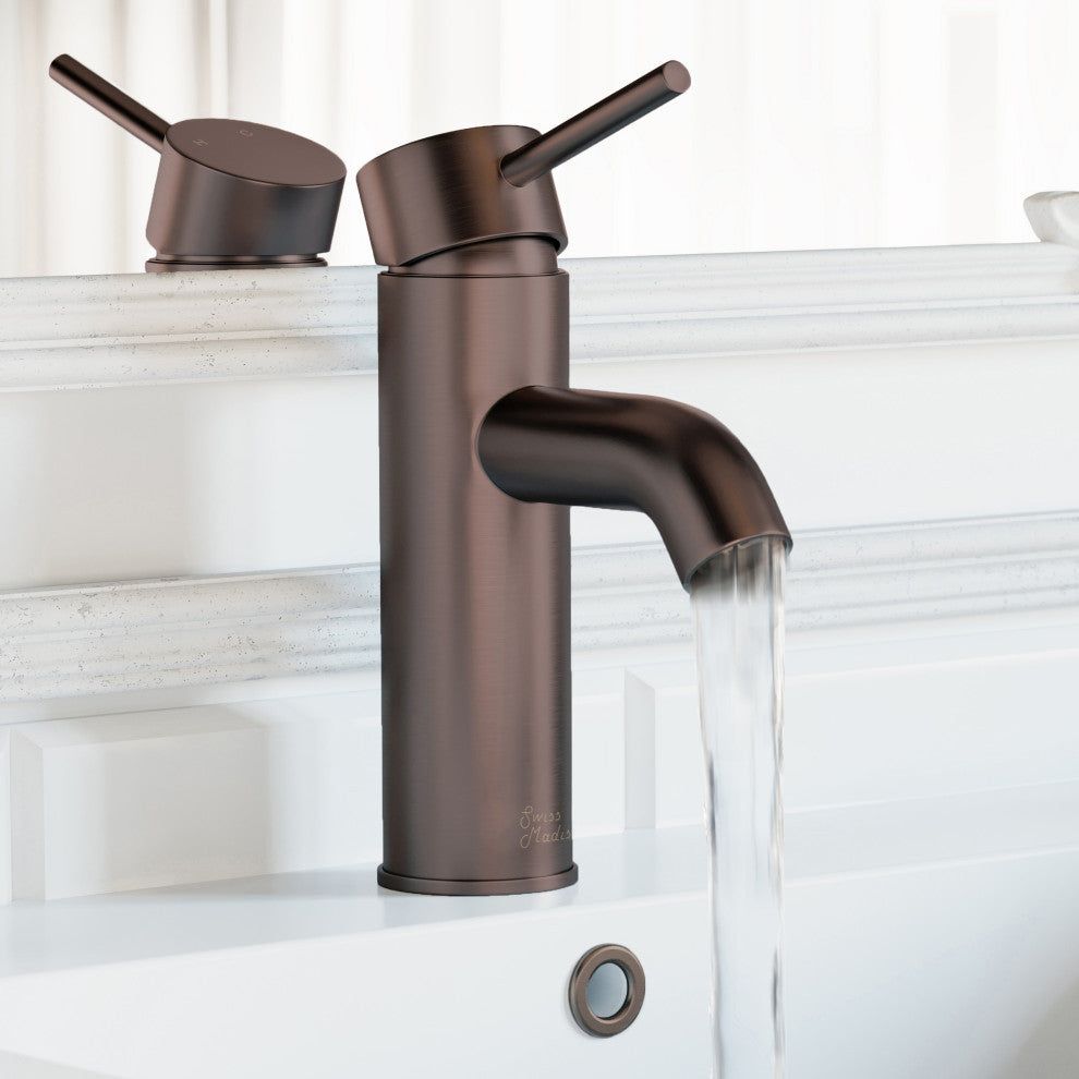 Ivy Single Hole Single Handle Bathroom Faucet, Oil Rubbed Bronze