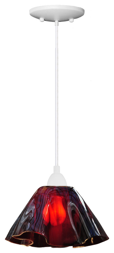 Jezebel Radiance Lily Small Pendant, Plum