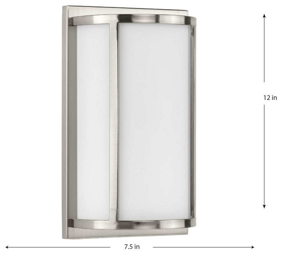 Parkhurst Collection Two-Light Brushed Nickel Etched Glass Wall Sconce