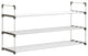 Shoe Rack 3-Tier Shoe Organizer for Closet, Bathroom, Entryway Holds 15 Pairs, White