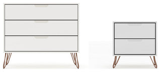 Rockefeller Dresser and Nightstand Set in Tatiana Midnight Blue