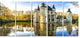 Fairytale Medieval Castles, Landscape Canvas Art Print, 60"x28", 5 Panels