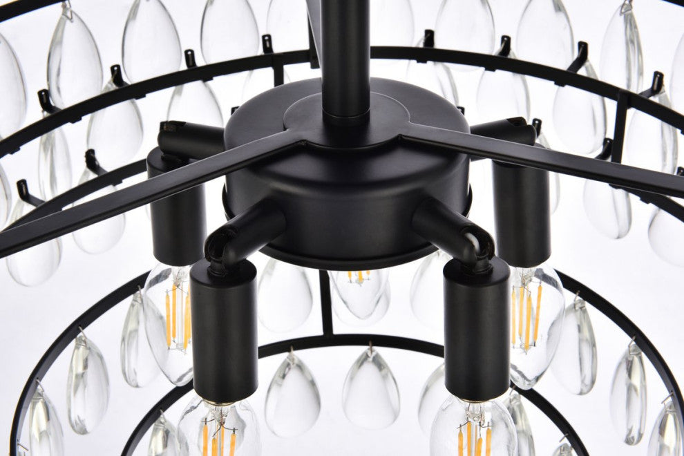Murphy 18" Flush Mount, Black