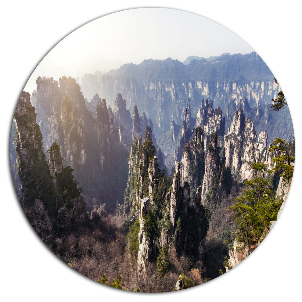Zhangjiajie National Forest Park, Landscape Round Wall Art, 23"