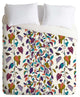 Deny Designs Rachelle Roberts Endless Vines White Duvet Cover - Lightweight