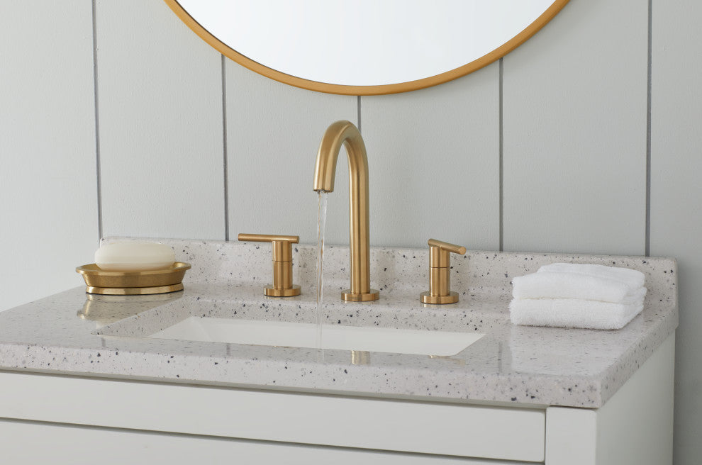 Parma Two Handle Widespread Lavatory Faucet Chrome, Brushed Bronze