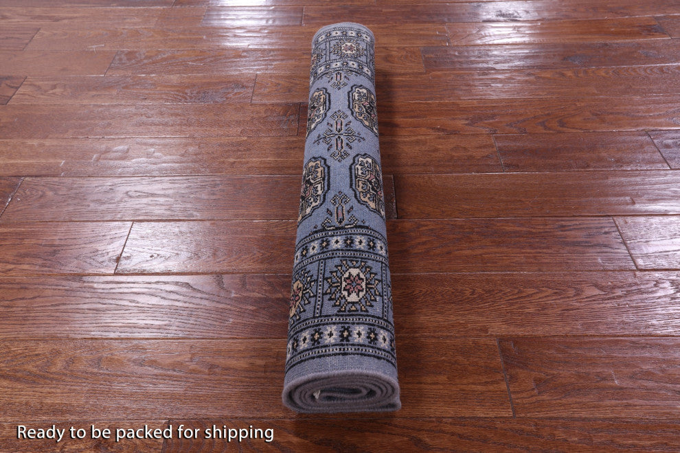 3' 1" X 5' 6" Silky Bokhara Hand-Knotted Wool Rug - Q13808