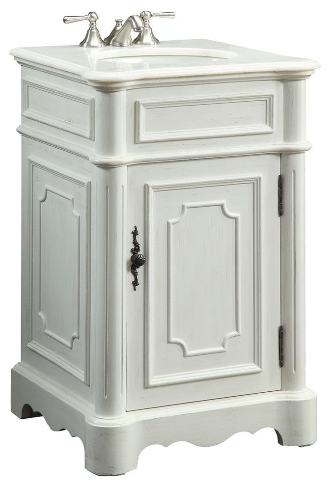 21" Powder Room Special Teega Bathroom Sink Vanity, Cf-3006W-Aw