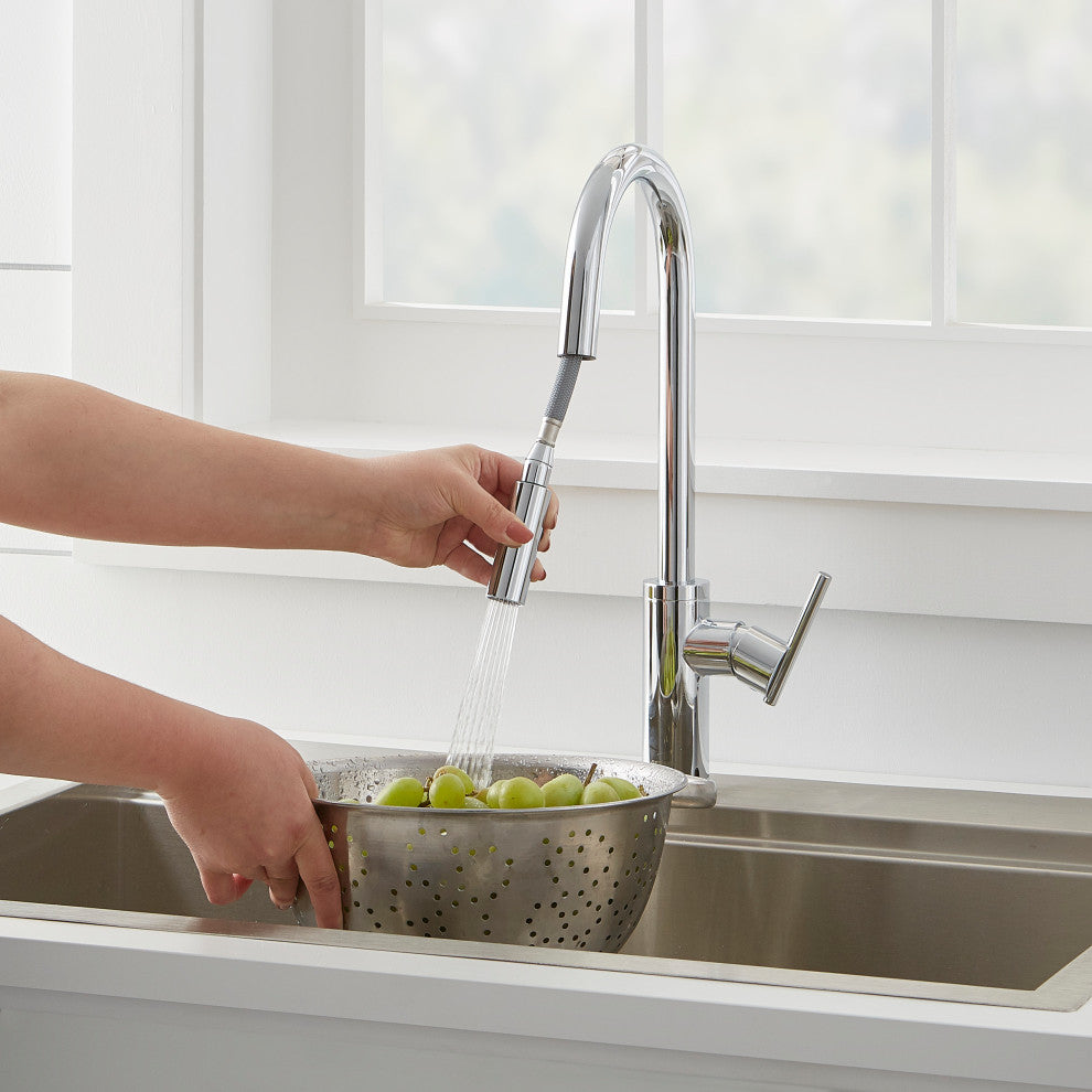 Parma Cafe Pull-Down Kitchen Faucet w/ SnapBack Retraction, Chrome
