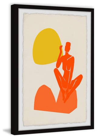 "Stone Squat" Framed Painting Print, 16x24