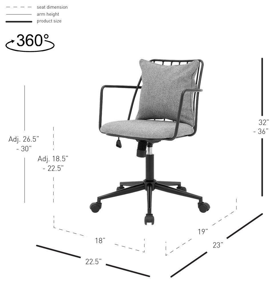 Edison Fabric Office Chair