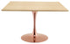 Dining Table, Square, Wood, Rose Gold Brown Natural, Modern, Bistro Restaurant