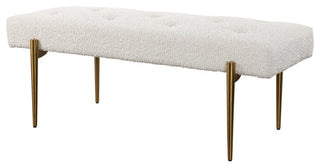 Uttermost Olivier White Bench