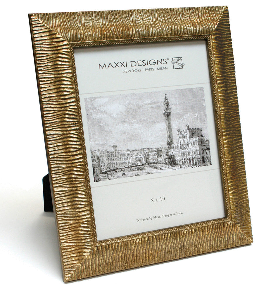 Ravenna Frame, Gold And Wavy Pattern, 5"x7"