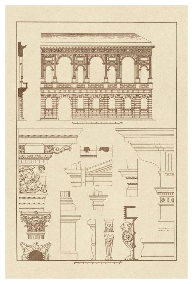 "Palazzo Bevilacqua at Verona" Digital Paper Print by J. Buhlmann, 22"x32"