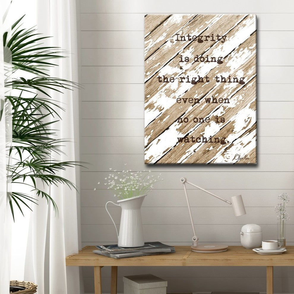 Ready2HangArt 'Integrity' Inspirational Canvas Art by Olivia Rose, 30"x20"