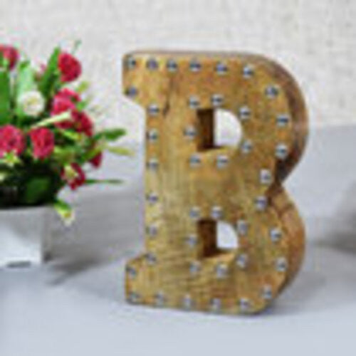 Handmade Eco-Friendly Wall Decor Alphabet Letter Block, 1.3x7.9x6