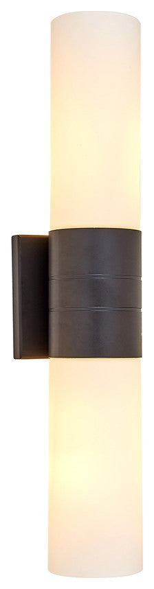 N2342-20-ORB 2 Light Vanity Lighting with White Glass in Oil Rubbed Bronze Finis