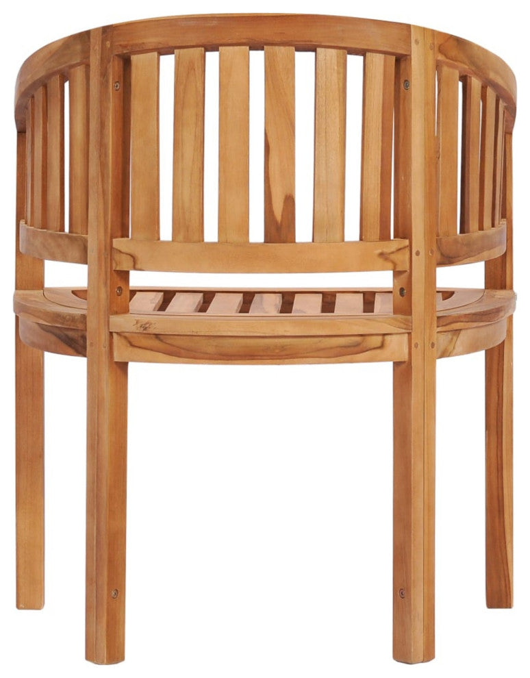 Vidaxl Banana Chair Solid Teak Wood