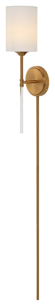 Uttermost 22579 Awyr 20" Tall Hardwired or Plug-In Wall Sconce - Warm Brass