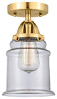 Innovations 288-1C-SG-G182 Canton 1 Light 6" Semi-Flush Mount, Satin Gold