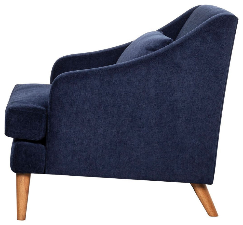 Daniel Club Chair - Navy Chenille